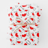 Valentine's Day Inpakpapier Vel (In situ)