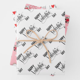 Valentine's Day Inpakpapier Vel