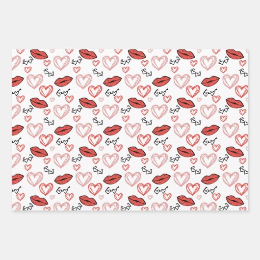Valentine's Day Inpakpapier Vel (Voorkant 3)
