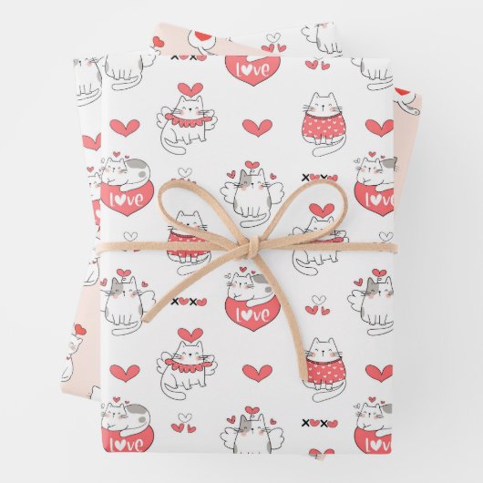 Valentine's Day Inpakpapier Vel (In situ)