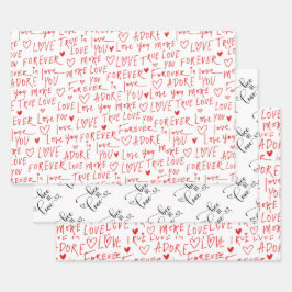 Valentine's Day Inpakpapier Vel