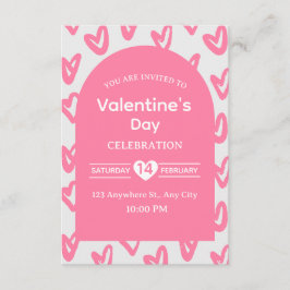 Valentine's Day Invitation Card Kaart