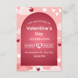 Valentine's Day Invitation Card Kaart