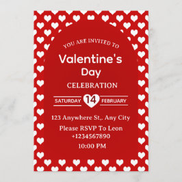 Valentine's Day Invitation Card Kaart