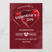 Valentine's Day Invitation Card Kaart (Voorkant)