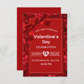 Valentine's Day Invitation Card Kaart (Voorkant / Achterkant)