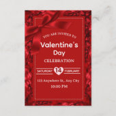 Valentine's Day Invitation Card Kaart (Voorkant)