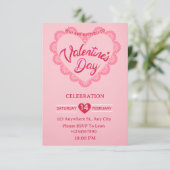 Valentine's Day Invitation Card Kaart (Staand voorkant)