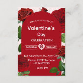 Valentine's Day Invitation Card Kaart (Voorkant)