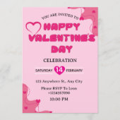 Valentine's Day Invitation Card Kaart (Voorkant)