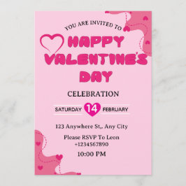 Valentine's Day Invitation Card Kaart