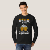 Valentine's Day Joke Pun - Beer Is My Valentine_1 T-shirt (Voorkant volledig)