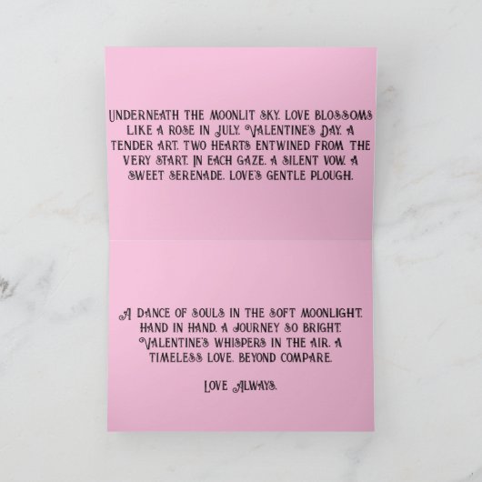 Valentine's Day Kaart (Binnen)