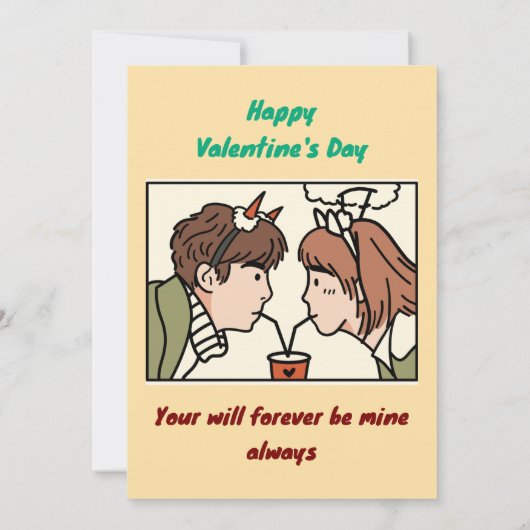 Valentine's Day Kaart (Achterkant)