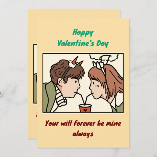 Valentine's Day Kaart (Voorkant / Achterkant)