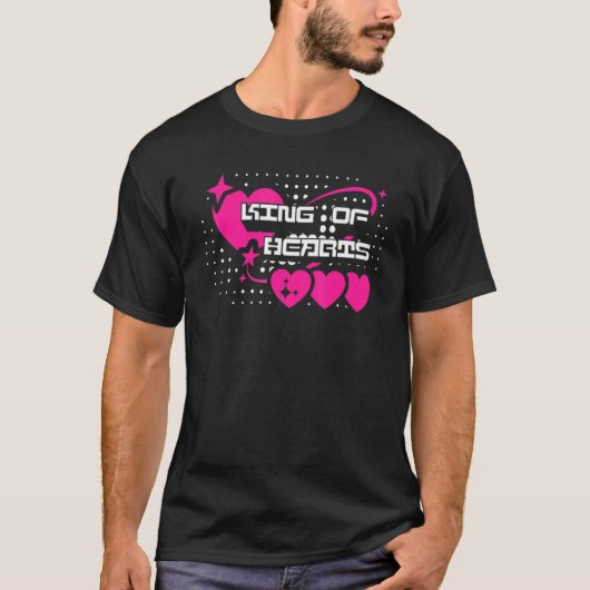 Valentines Day King Of Hearts 1 T-shirt (Voorkant)