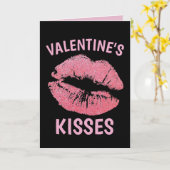 VALENTINE'S DAY KISSES ROMANTIC GREETING CARD KAART (Gele Bloem)