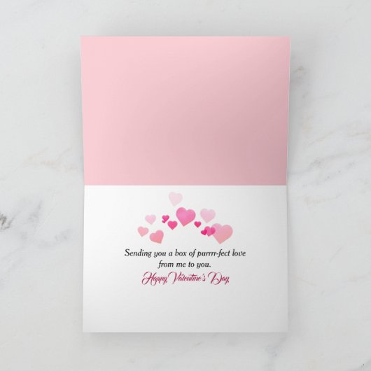 Valentine's Day Kittens In a Candy Box Kaart (Binnen)