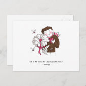 Valentine's Day - Life is the flower Briefkaart (Voorkant / Achterkant)