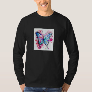 Valentine's Day Love Heart Butterfly Girlfriend Fi T-shirt