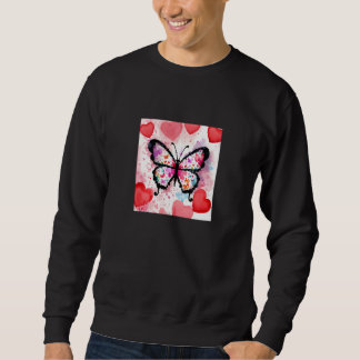 Valentine's Day Love Heart Butterfly Girlfriend Fi Trui