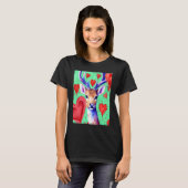 Valentine's Day Love Heart Cute Deer Girlfriend Fi T-shirt (Voorkant volledig)