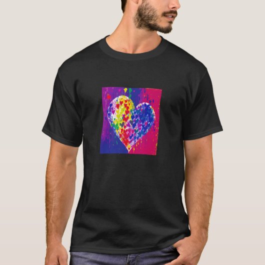 Valentine's Day Love Heart Girlfriend Fiancée Wife T-shirt (Voorkant)