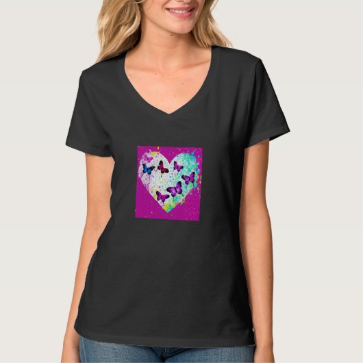 Valentine's Day Love Heart Girlfriend Fiancée Wife T-shirt (Voorkant)
