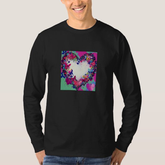 Valentine's Day Love Heart Girlfriend Fiancée Wife T-shirt (Voorkant)
