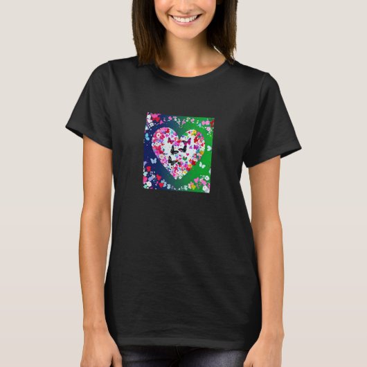 Valentine's Day Love Heart Girlfriend Fiancée Wife T-shirt (Voorkant)