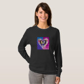 Valentine's Day Love Heart Girlfriend Fiancée Wife T-shirt (Voorkant volledig)