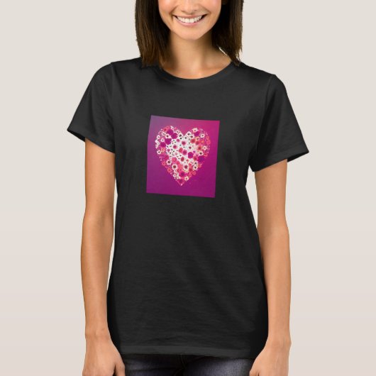 Valentine's Day Love Heart Girlfriend Fiancée Wife T-shirt (Voorkant)