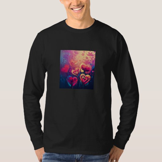 Valentine's Day Love Heart Girlfriend Fiancée Wife T-shirt (Voorkant)