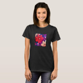 Valentine's Day Love Heart Girlfriend Fiancée Wife T-shirt (Voorkant volledig)