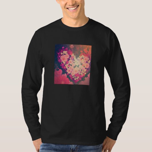 Valentine's Day Love Heart Girlfriend Fiancée Wife T-shirt (Voorkant)