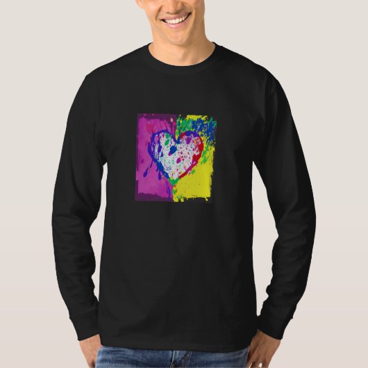 Valentine's Day Love Heart Girlfriend Fiancée Wife T-shirt (Voorkant)