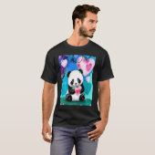 Valentine's Day Love Heart Panda Girlfriend Fiancé T-shirt (Voorkant volledig)
