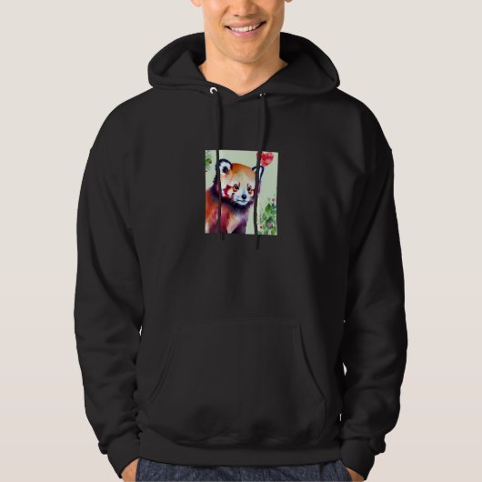 Valentine's Day Love Heart Red Panda Girlfriend Fi Hoodie (Voorkant)