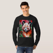 Valentine's Day Love Heart Red Panda Girlfriend Fi T-shirt (Voorkant volledig)
