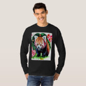 Valentine's Day Love Heart Red Panda Girlfriend Fi T-shirt (Voorkant volledig)