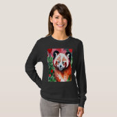 Valentine's Day Love Heart Red Panda Girlfriend Fi T-shirt (Voorkant volledig)