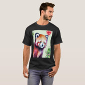 Valentine's Day Love Heart Red Panda Girlfriend Fi T-shirt (Voorkant volledig)