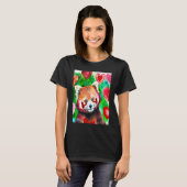 Valentine's Day Love Heart Red Panda Girlfriend Fi T-shirt (Voorkant volledig)