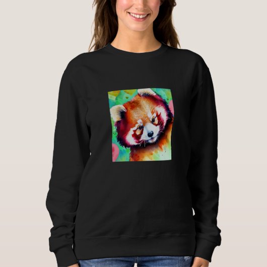 Valentine's Day Love Heart Red Panda Girlfriend Fi Trui (Voorkant)
