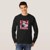 Valentine's Day Love Heart Sheep Girlfriend Fiancé T-shirt (Voorkant volledig)