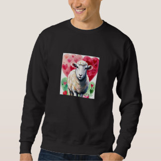 Valentine's Day Love Heart Sheep Girlfriend Fiancé Trui