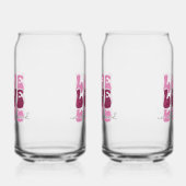 Valentine's Day "Love Love Love" Blikvorm Glas (Links)