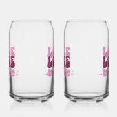 Valentine's Day "Love Love Love" Blikvorm Glas (Rechts)
