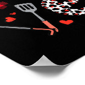 Valentines Day Love Lunch Lady Life School Cafeter Poster (Hoek)