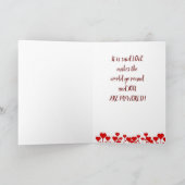 *VALENTINE'S DAY LOVE MESSAGE FOR YOU* HOLIDAY CAR FEESTDAGEN KAART (Binnen)